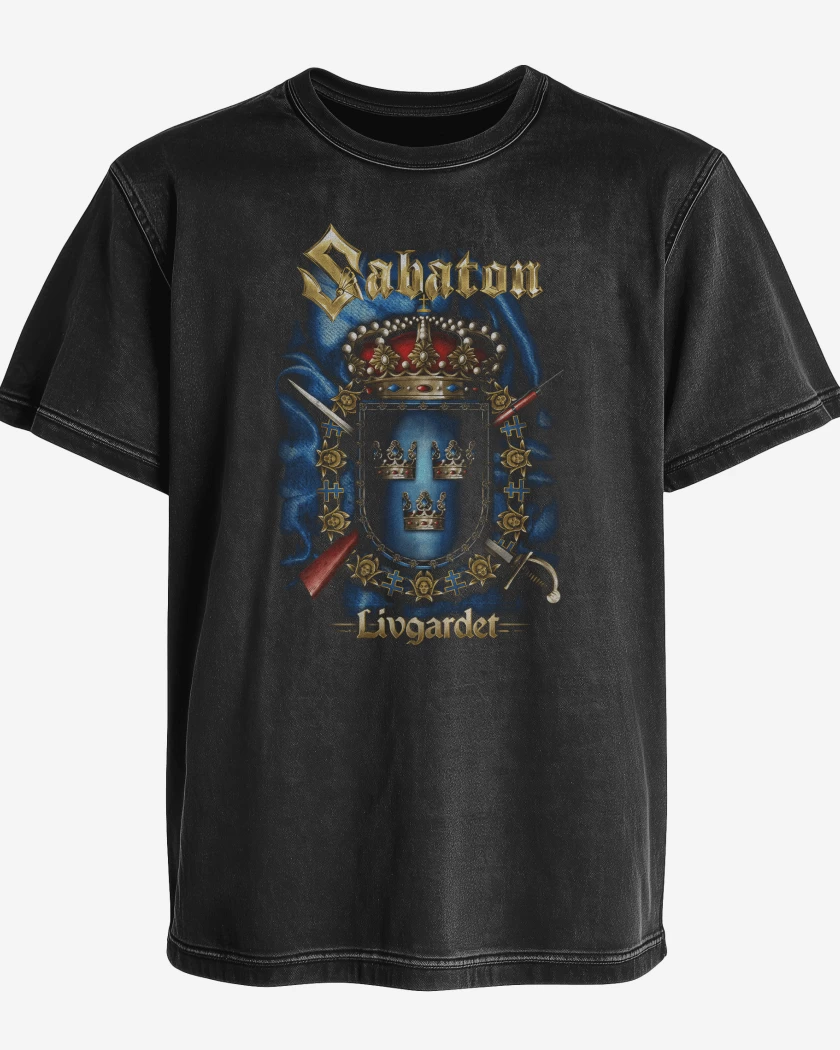 Polera desgastada Sabaton Livgarder