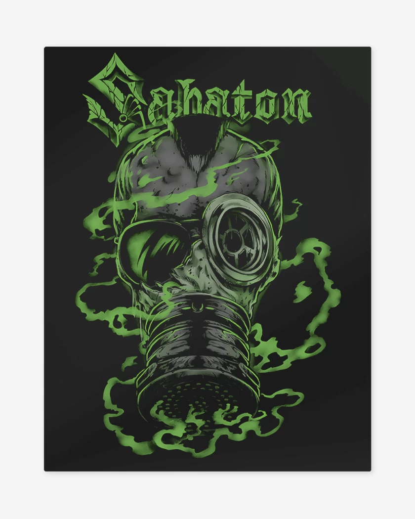 Print metalico Negro de Sabaton Dead Man