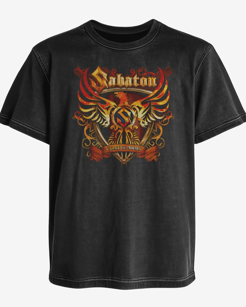 Polera desgastada Sabaton Coat of ARMS