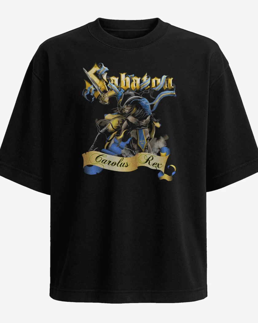 Polera Oversize Sabaton Carolus Rex