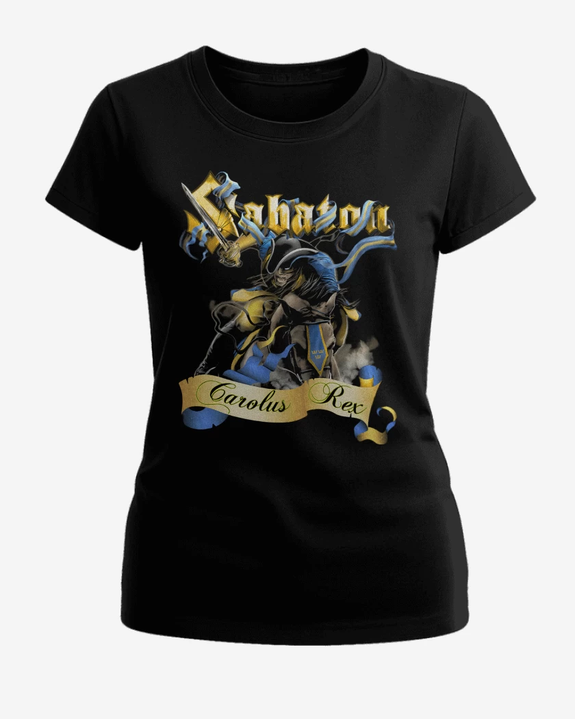 Polera de Mujer Negro de Sabaton Carolus Rex