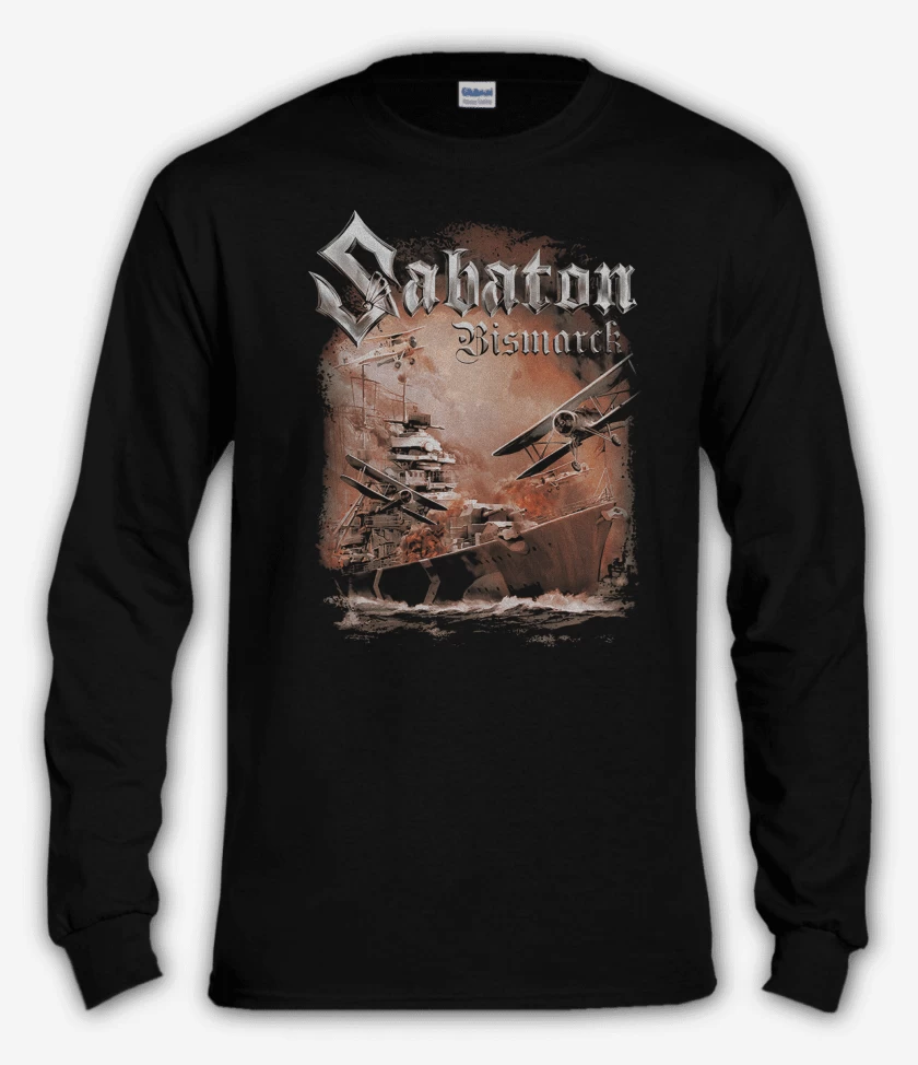 Polera manga larga Negro de Sabaton Bismarck