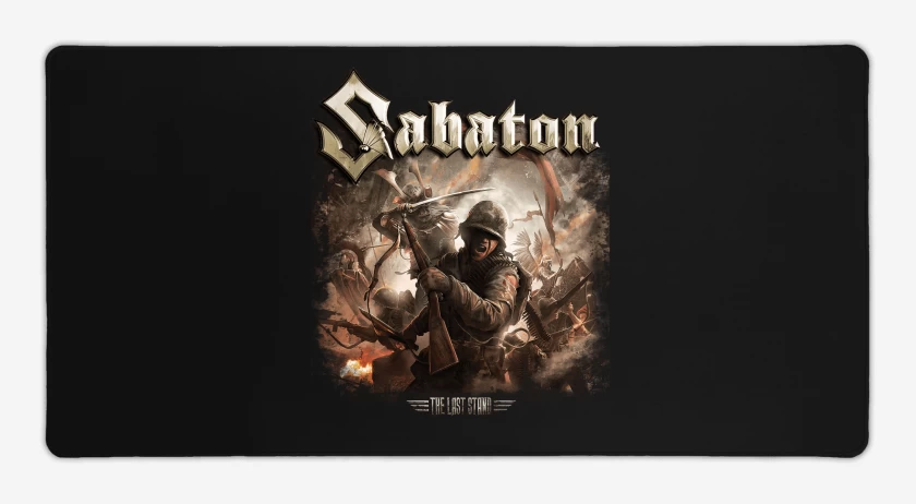 Mouse pad Gamer Negro de Sabaton The Last Stand