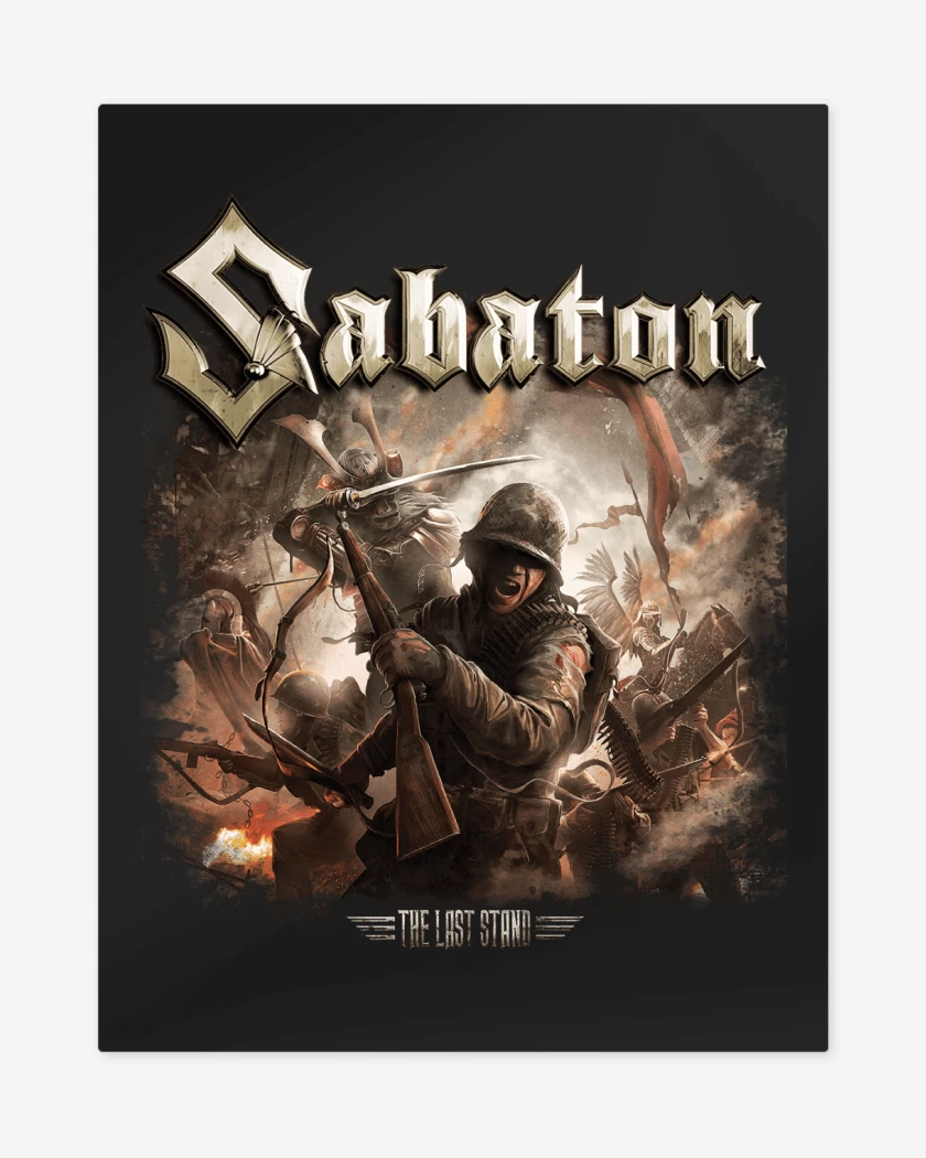 Print metalico Negro de Sabaton The Last Stand