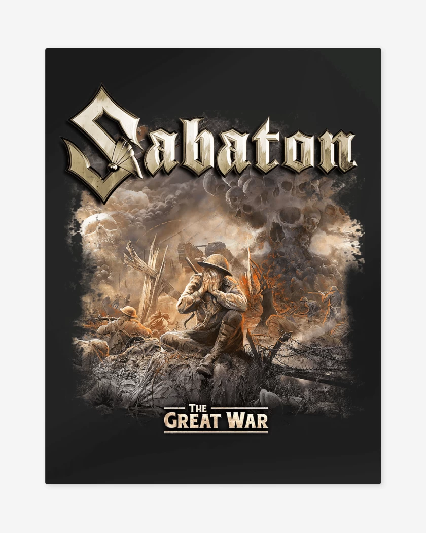 Print metalico Negro de Sabaton The Great War