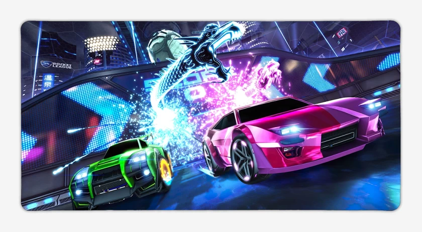 Mouse pad Gamer Negro de Rocket league
