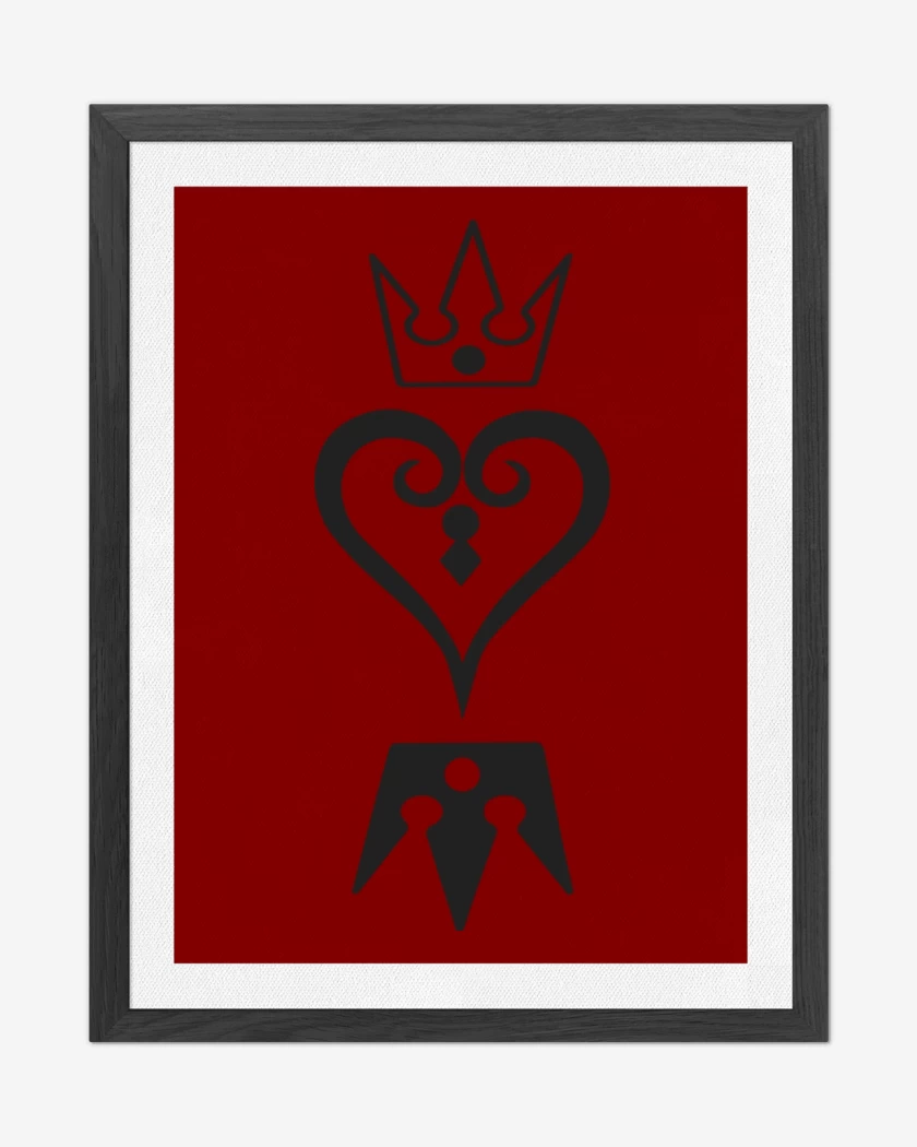 Cuadro decorativo Rojo de Kingdom hearts 2