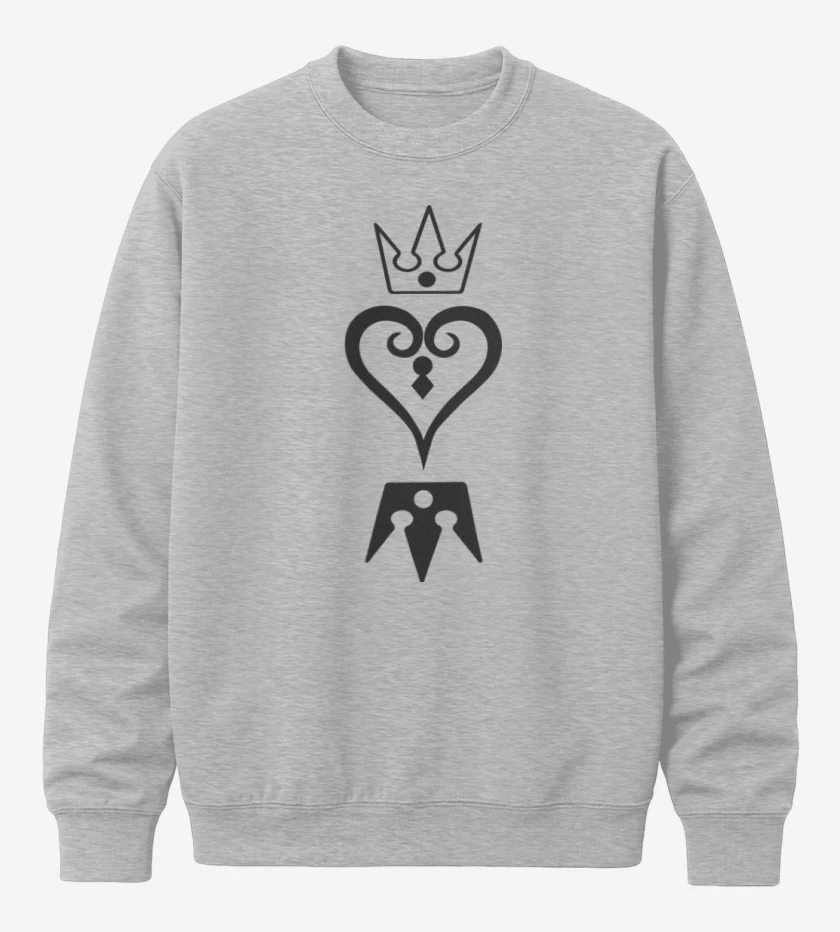 Poleron polo Gris Melange de Kingdom hearts 2