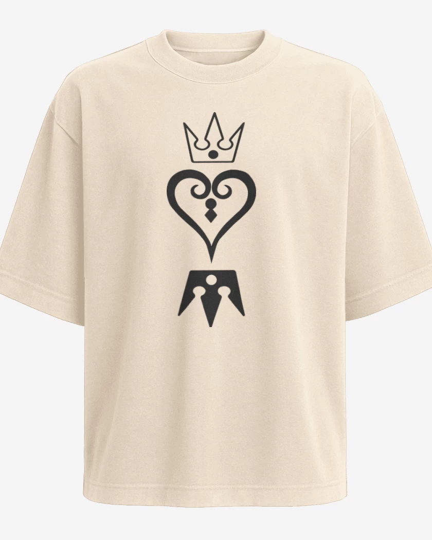 Polera Oversize Beige de Kingdom hearts 2