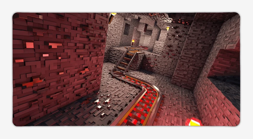 Mouse pad Gamer minas minecraft 