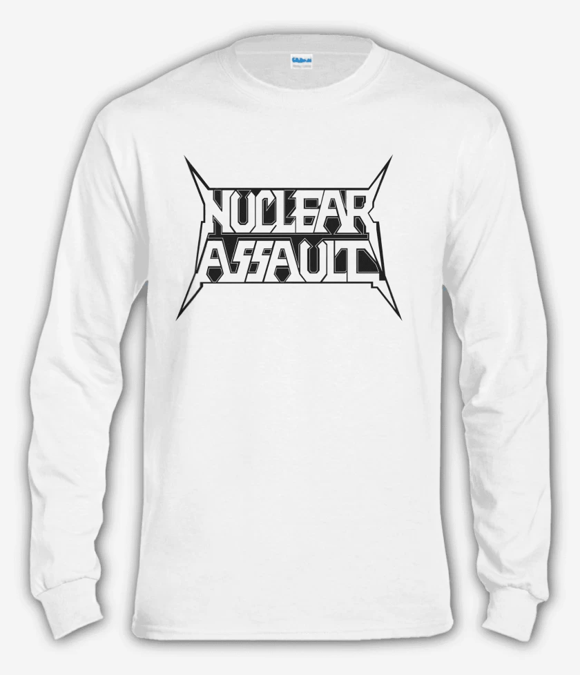 Polera manga larga Blanco de Nuclear Assault