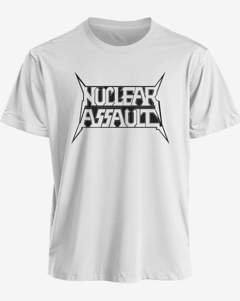 Polera premium Blanco de Nuclear Assault