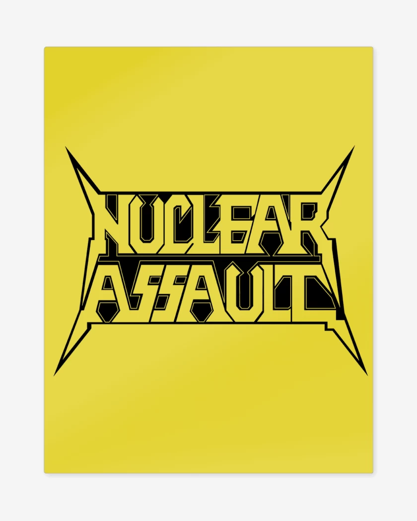Print metalico Amarillo de Nuclear Assault