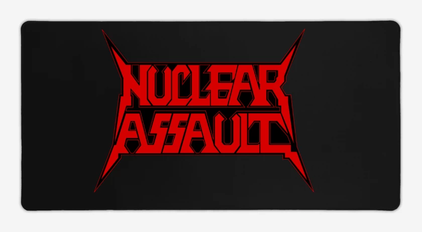 Mouse pad Gamer Negro de Nuclear Assault Logo