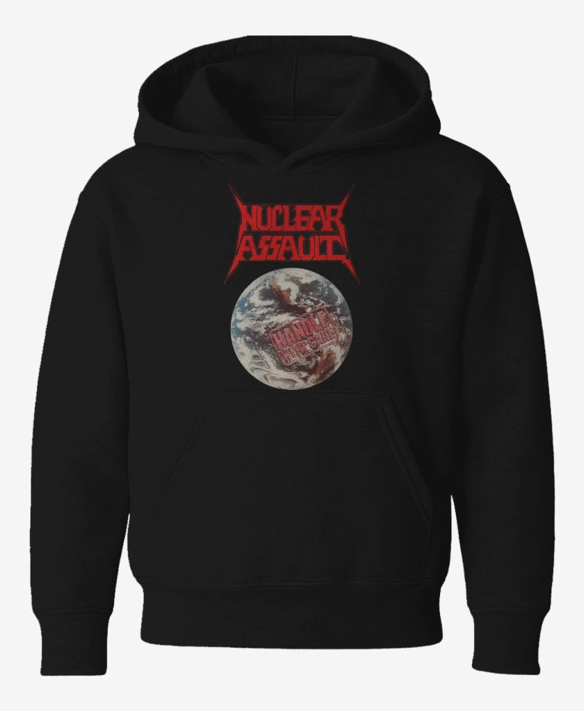 Poleron de niño Negro de Nuclear Assault Handle with Care