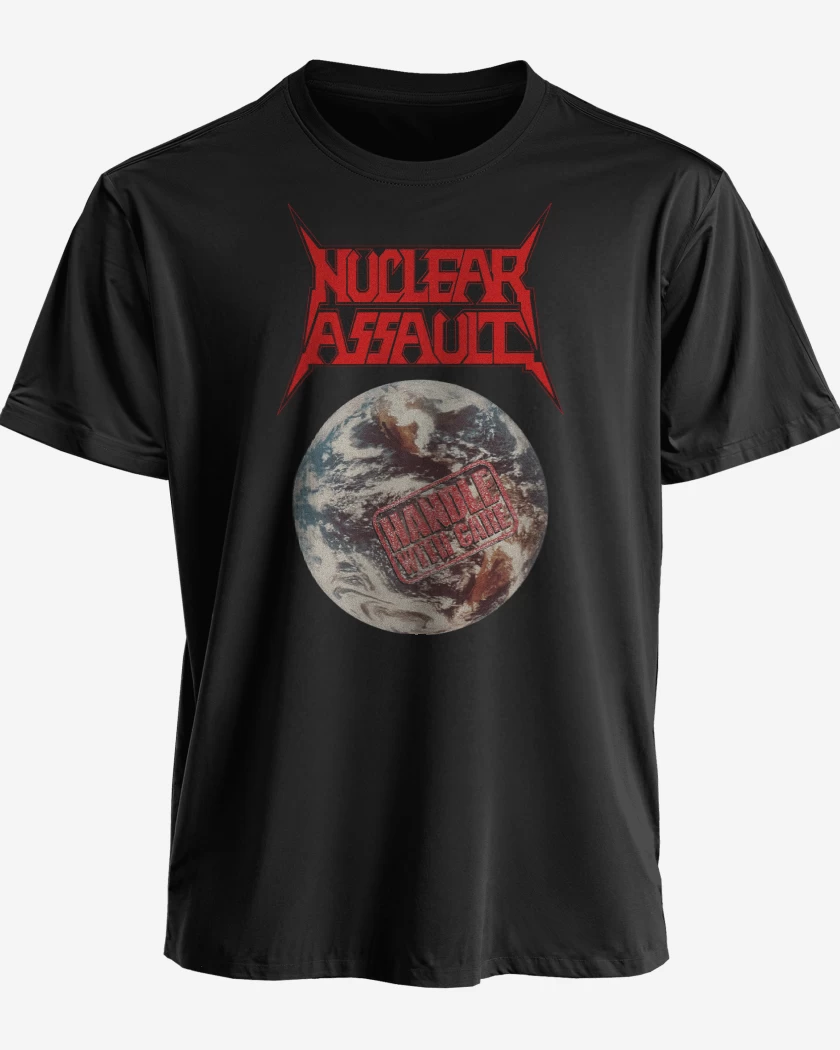 Polera premium Negro de Nuclear Assault Handle with Care