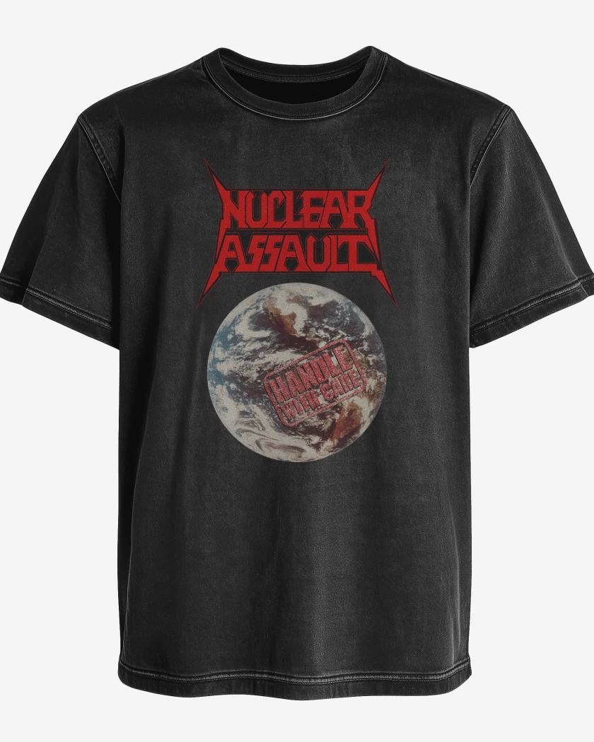 Polera desgastada Negro de Nuclear Assault Handle with Care