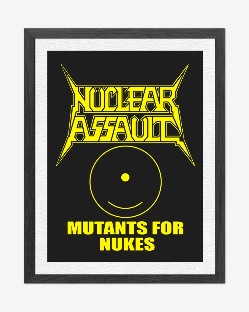 Cuadro decorativo Negro de Nuclear Assault Mutants for Nukes