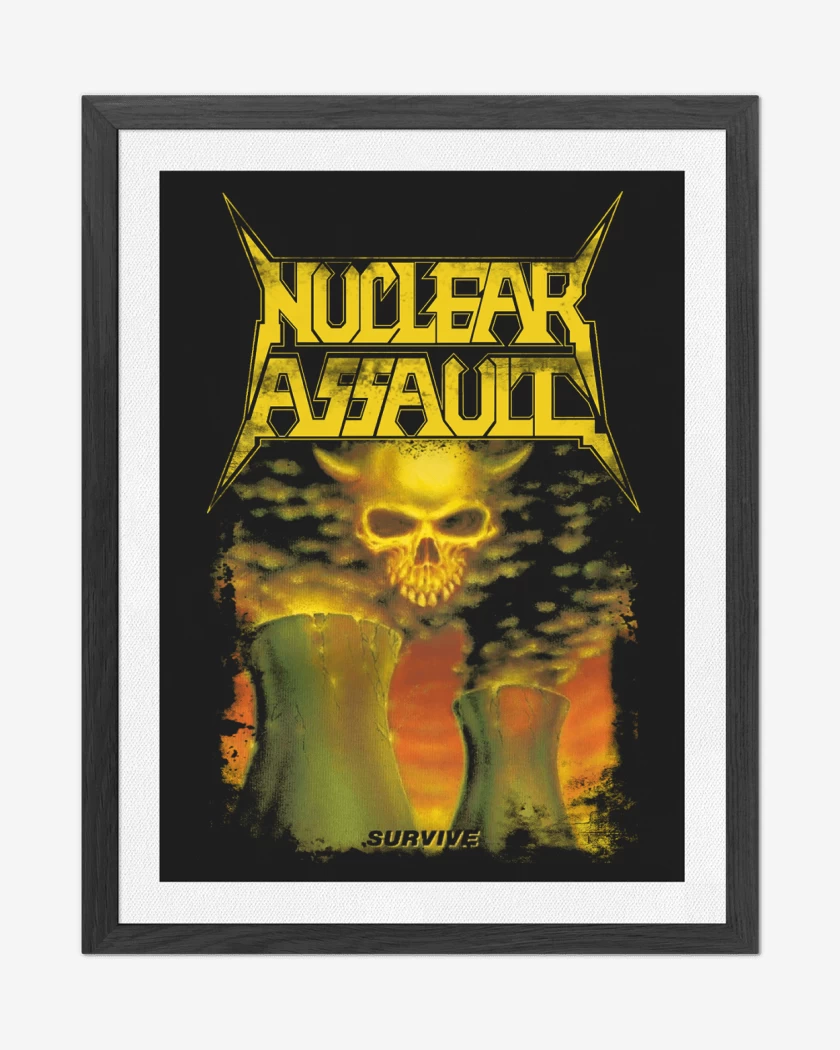 Cuadro decorativo Negro de Nuclear Assault Survive