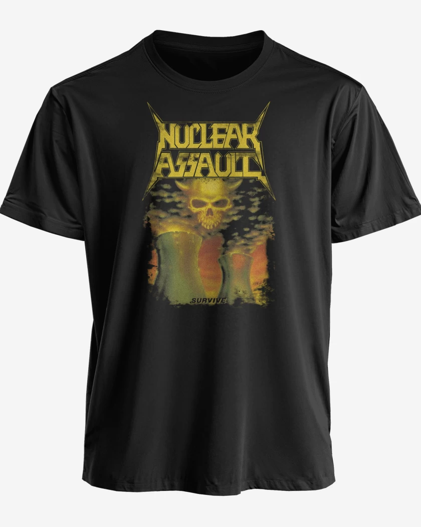 Polera premium Negro de Nuclear Assault Survive