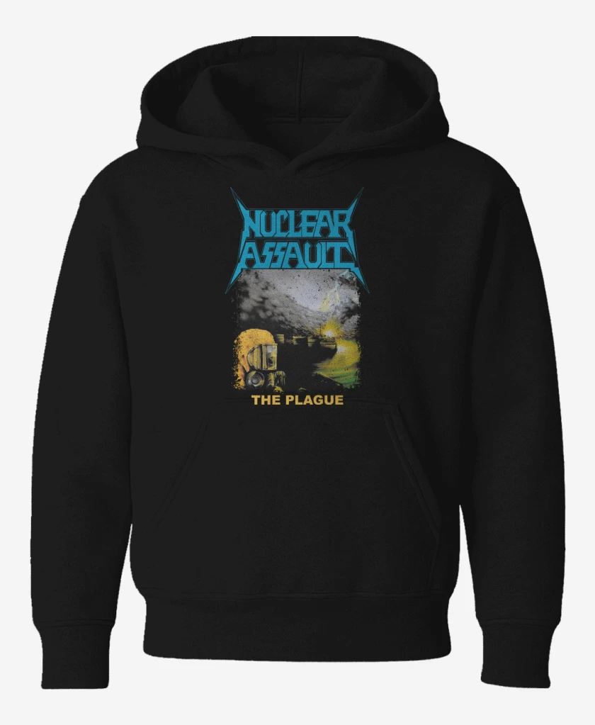Poleron de niño Negro de Nuclear Assault The Plague