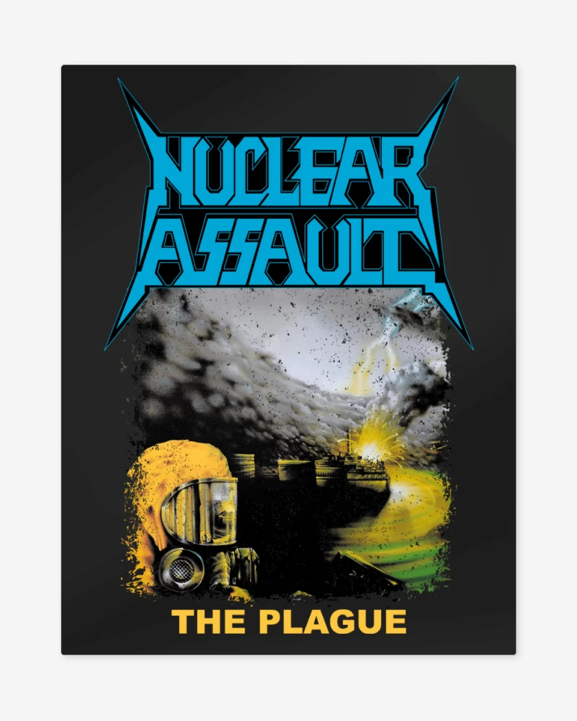 Print metalico Negro de Nuclear Assault The Plague
