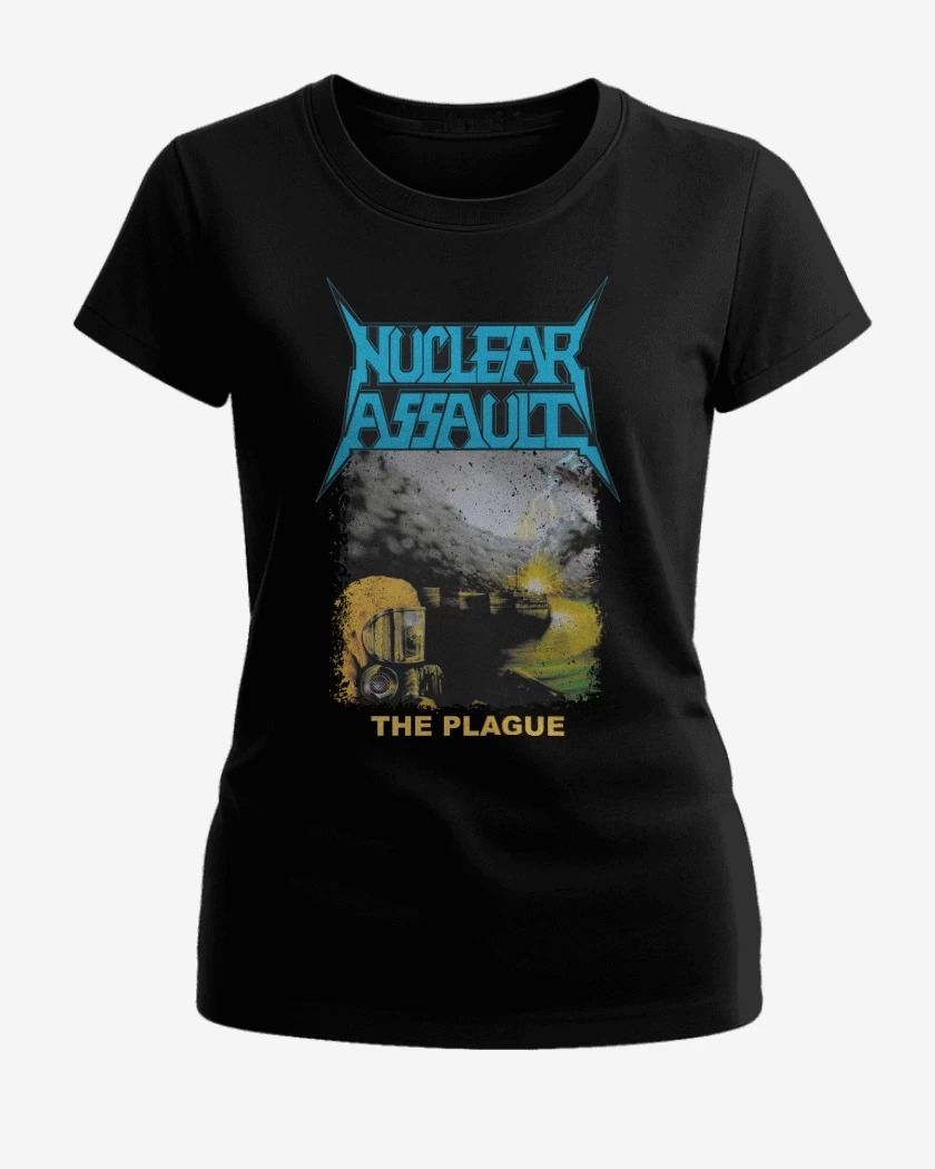 Polera de Mujer Negro de Nuclear Assault The Plague
