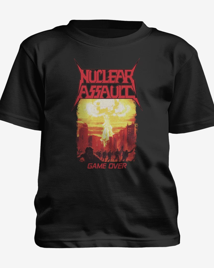 Polera de niño Negro de Nuclear Assault Game Over