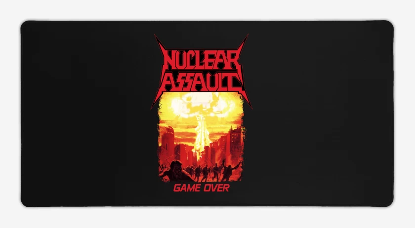 Mouse pad Gamer Negro de Nuclear Assault Game Over