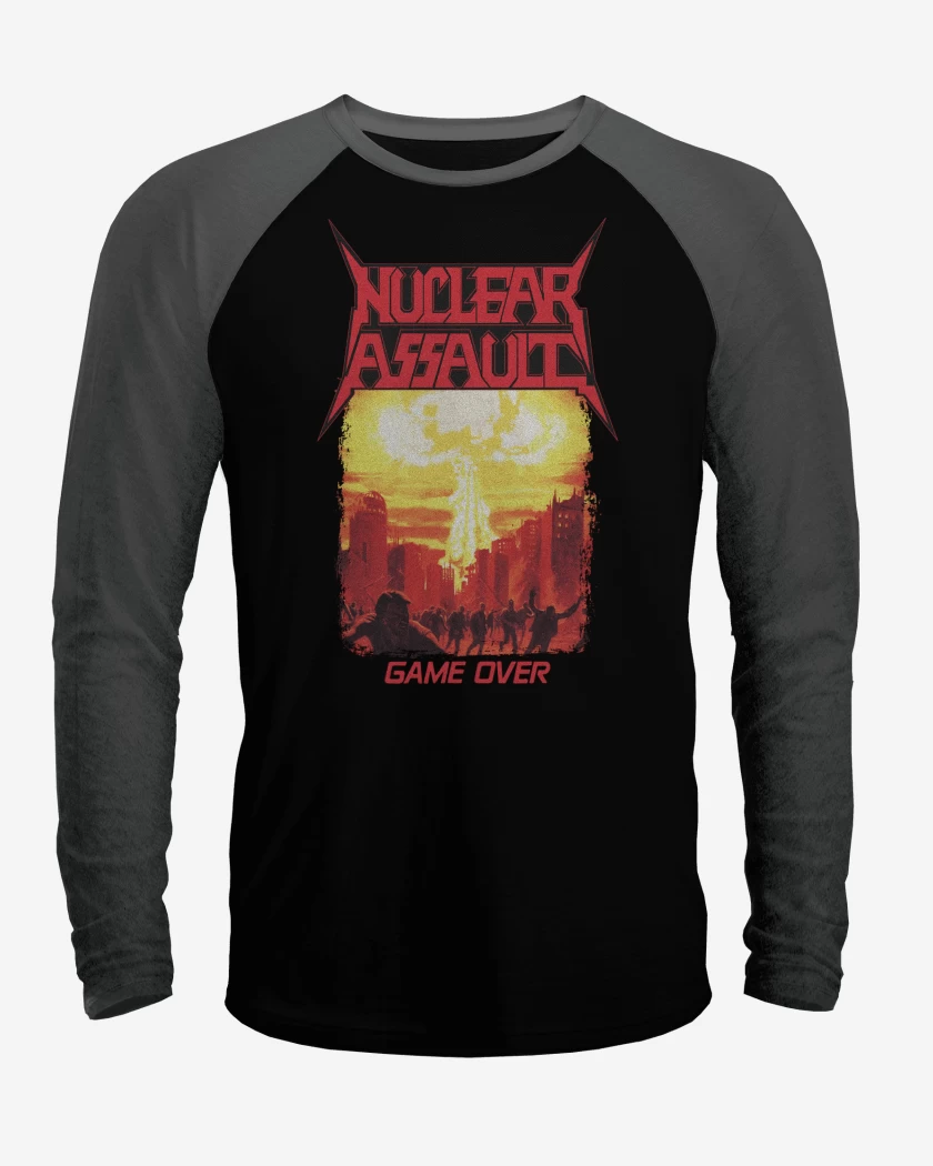 Polera Raglan Nuclear Assault Game Over