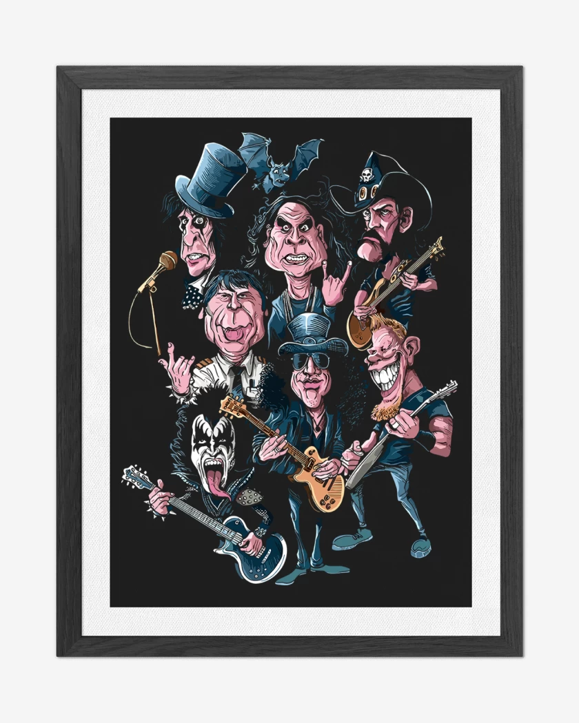Cuadro decorativo Leyendas del Rock
