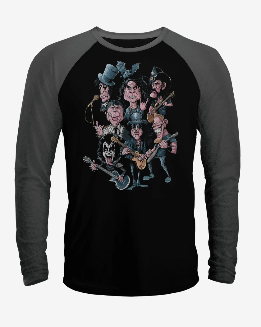 Polera Raglan Leyendas del Rock