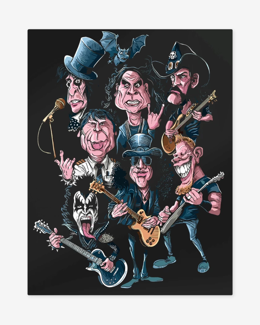 Print metalico Leyendas del Rock