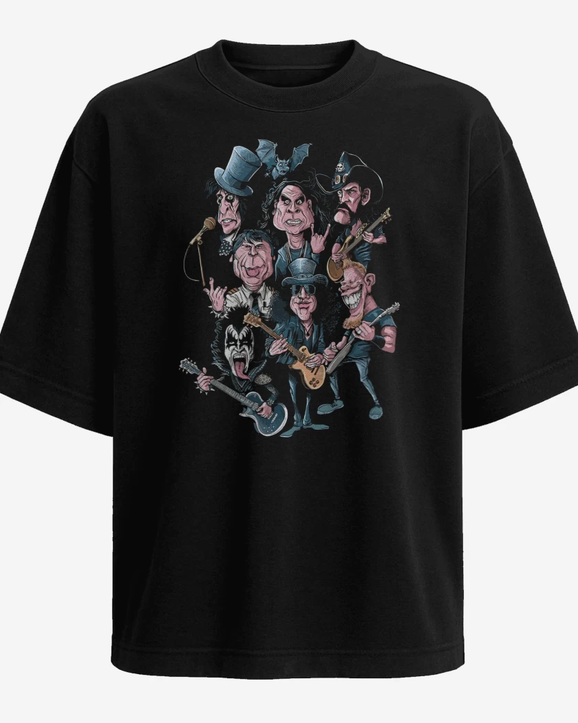 Polera Oversize Leyendas del Rock