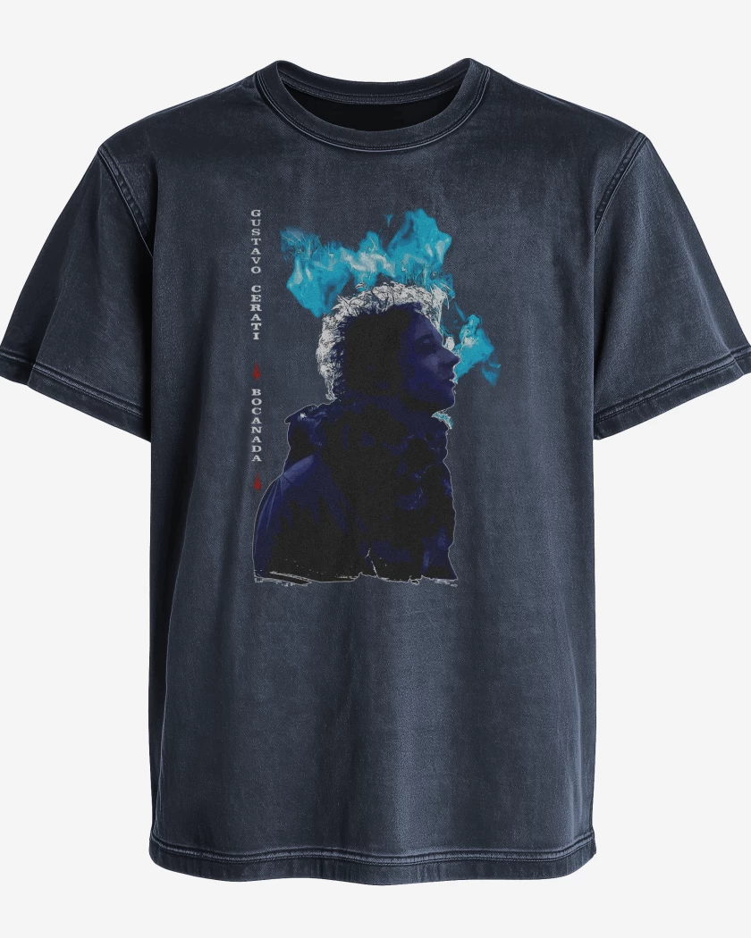 Polera desgastada Azul Marino de Bocanada