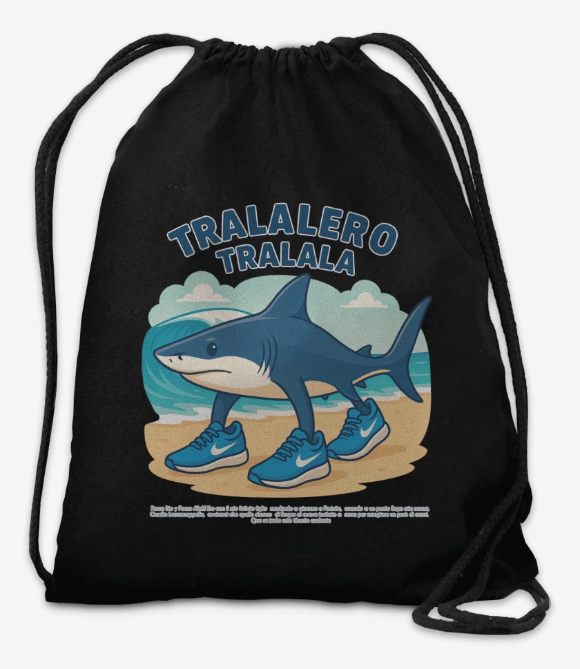 Mochila Negro de Tralalero tralala