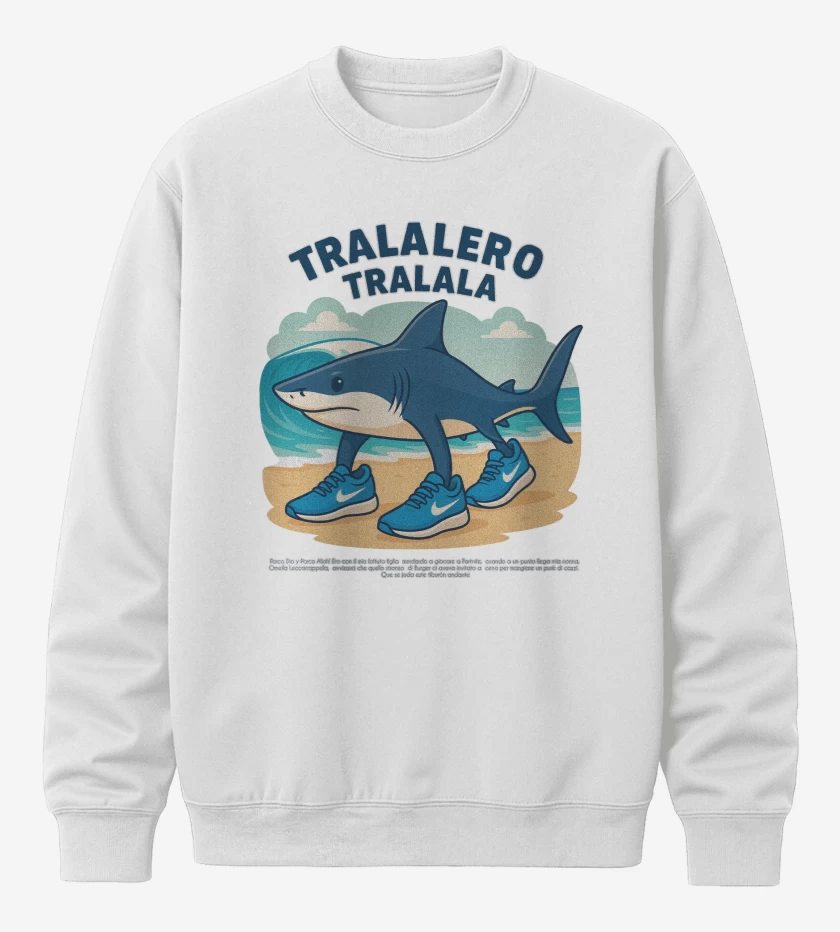 Poleron polo Blanco de Tralalero tralala