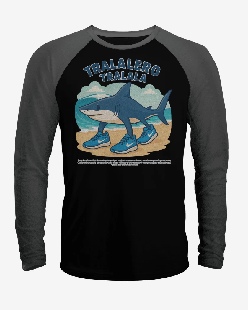 Polera Raglan Tralalero tralala