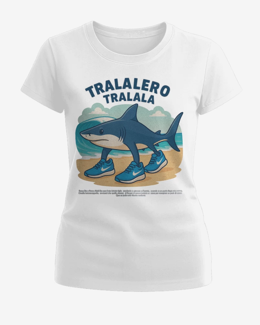 Polera de Mujer Blanco de Tralalero tralala