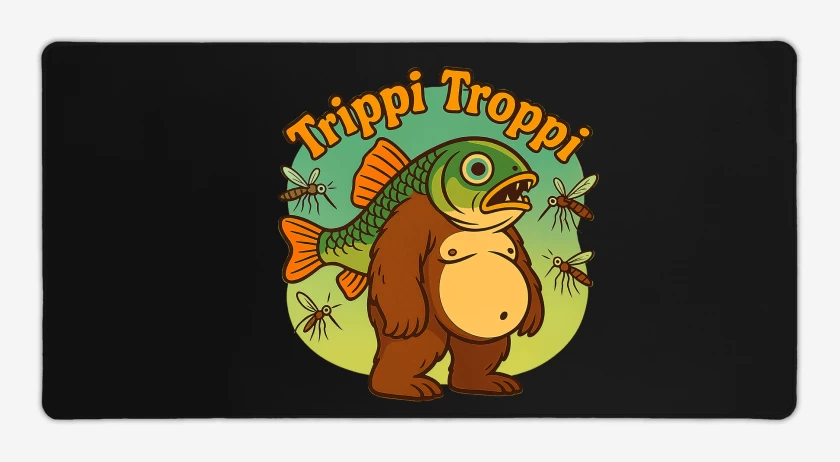 Mouse pad Gamer Negro de Trippi troppi