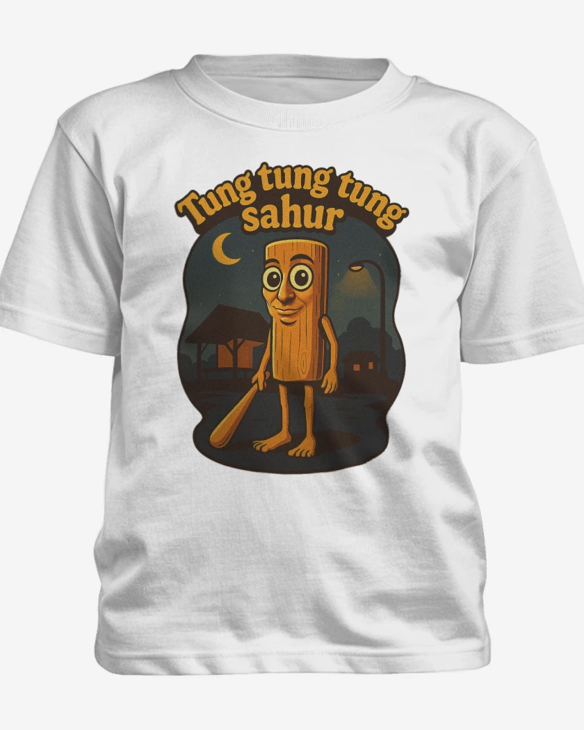 Polera de niño Blanco de Tung tung tung sahur