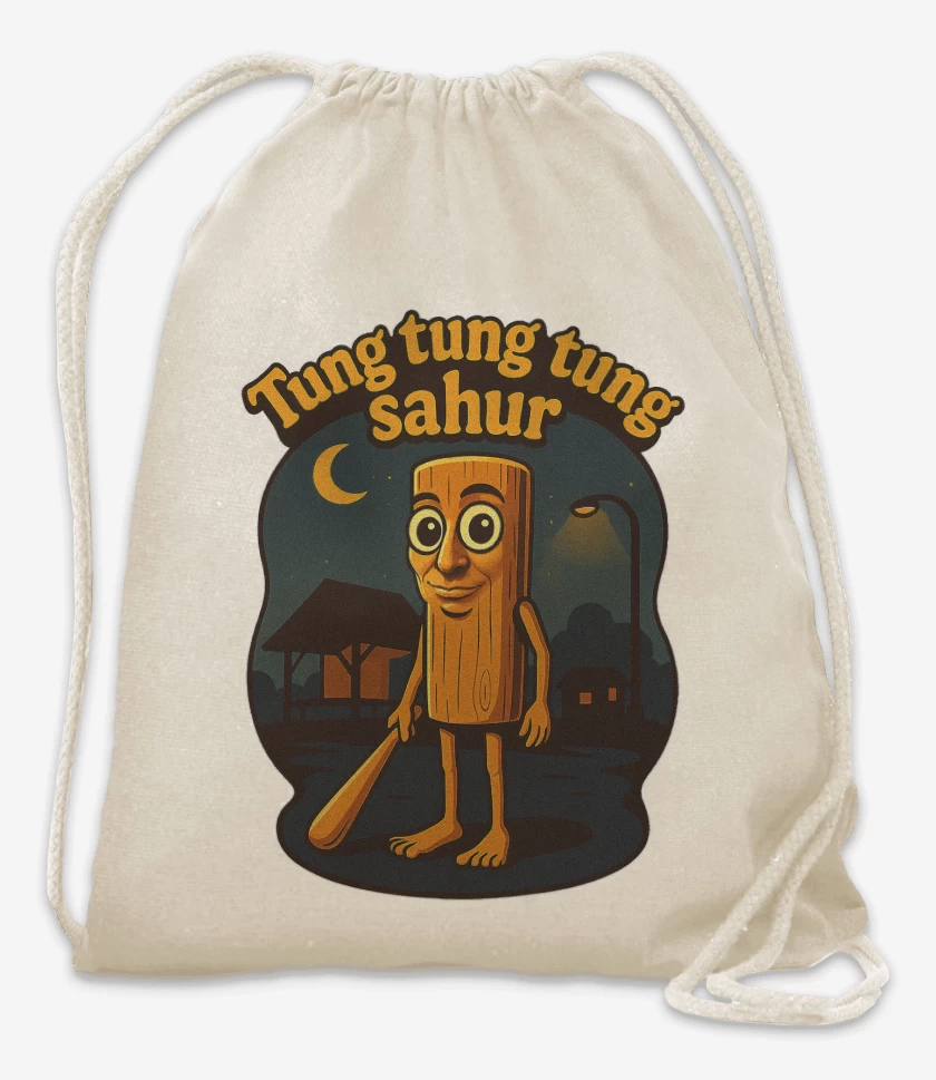 Mochila Blanco de Tung tung tung sahur