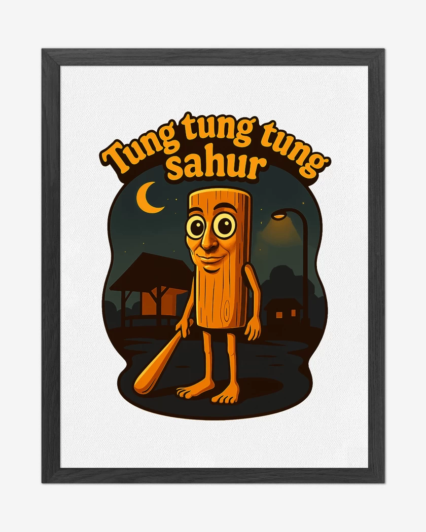 Cuadro decorativo Blanco de Tung tung tung sahur