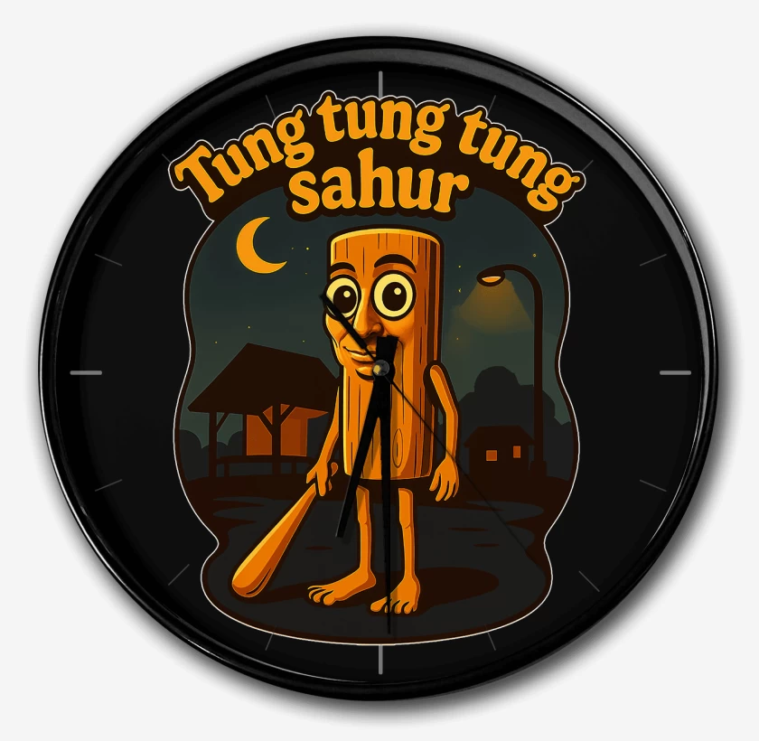 Reloj Negro de Tung tung tung sahur