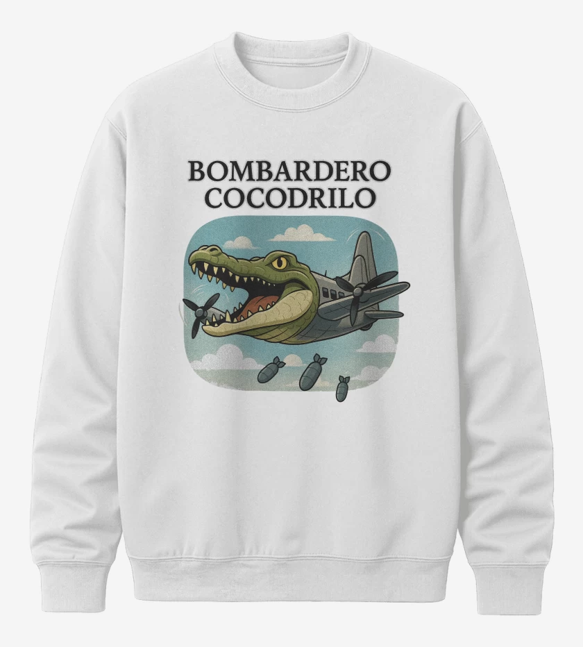 Poleron polo Blanco de Bombardero cocodrilo
