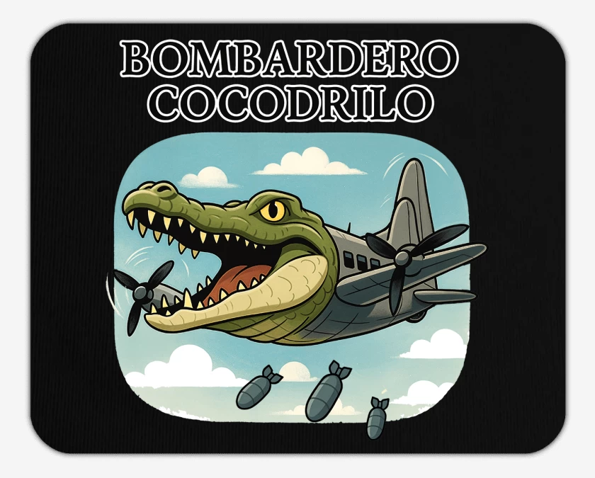 Mousepad Bombardero cocodrilo