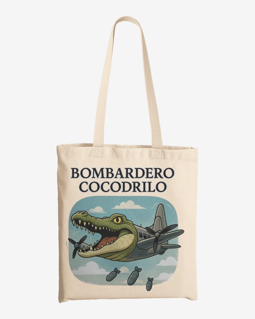 Totebag Bombardero cocodrilo