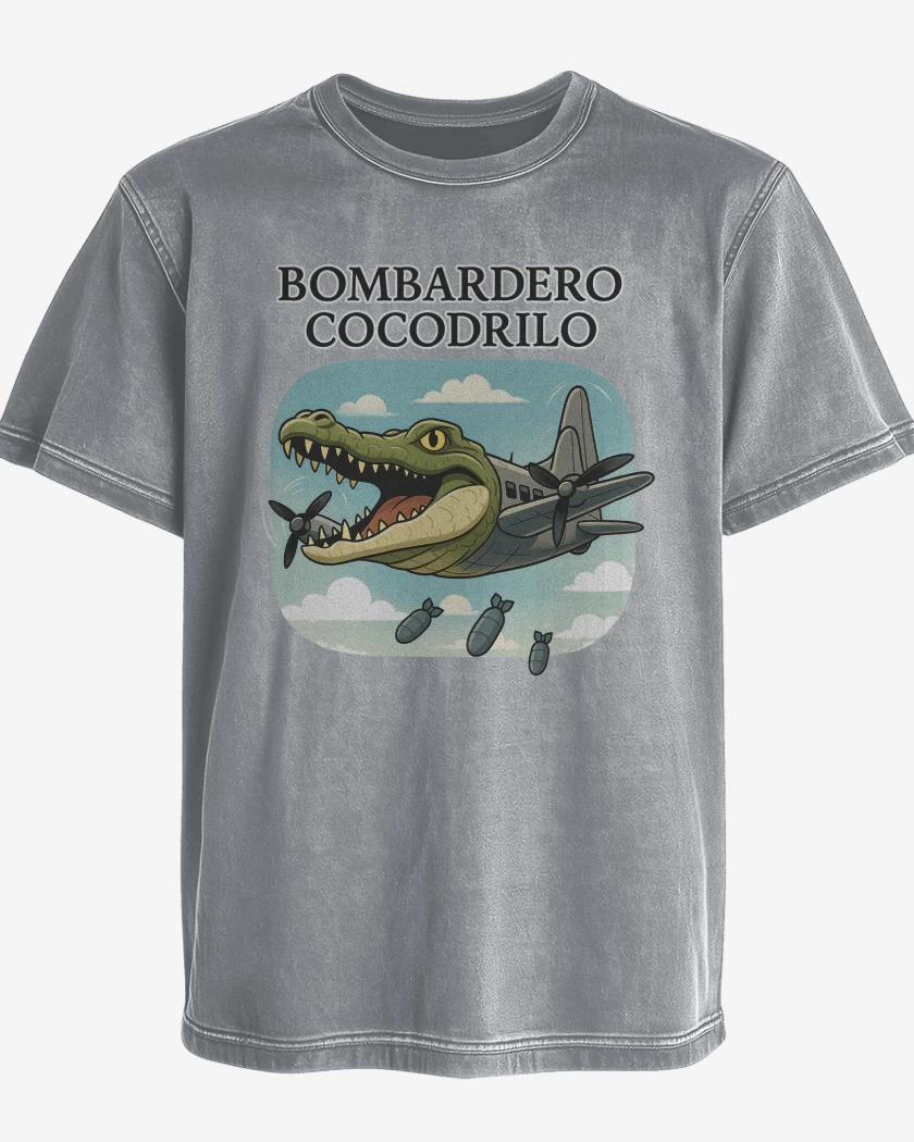 Polera desgastada Bombardero cocodrilo