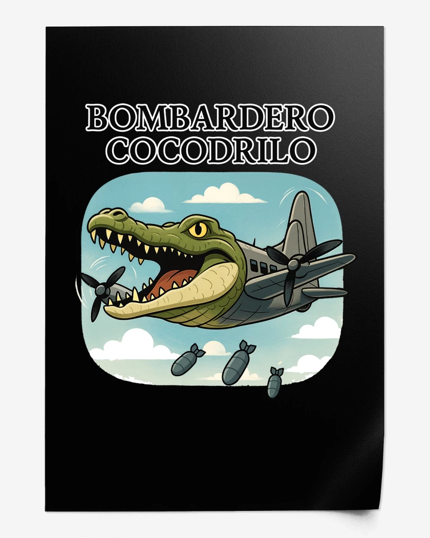 Print Bombardero cocodrilo