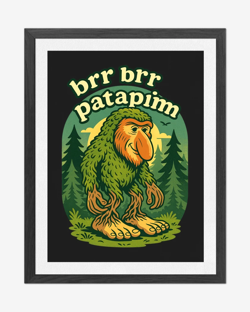 Cuadro decorativo Negro de Brr brr Patapim